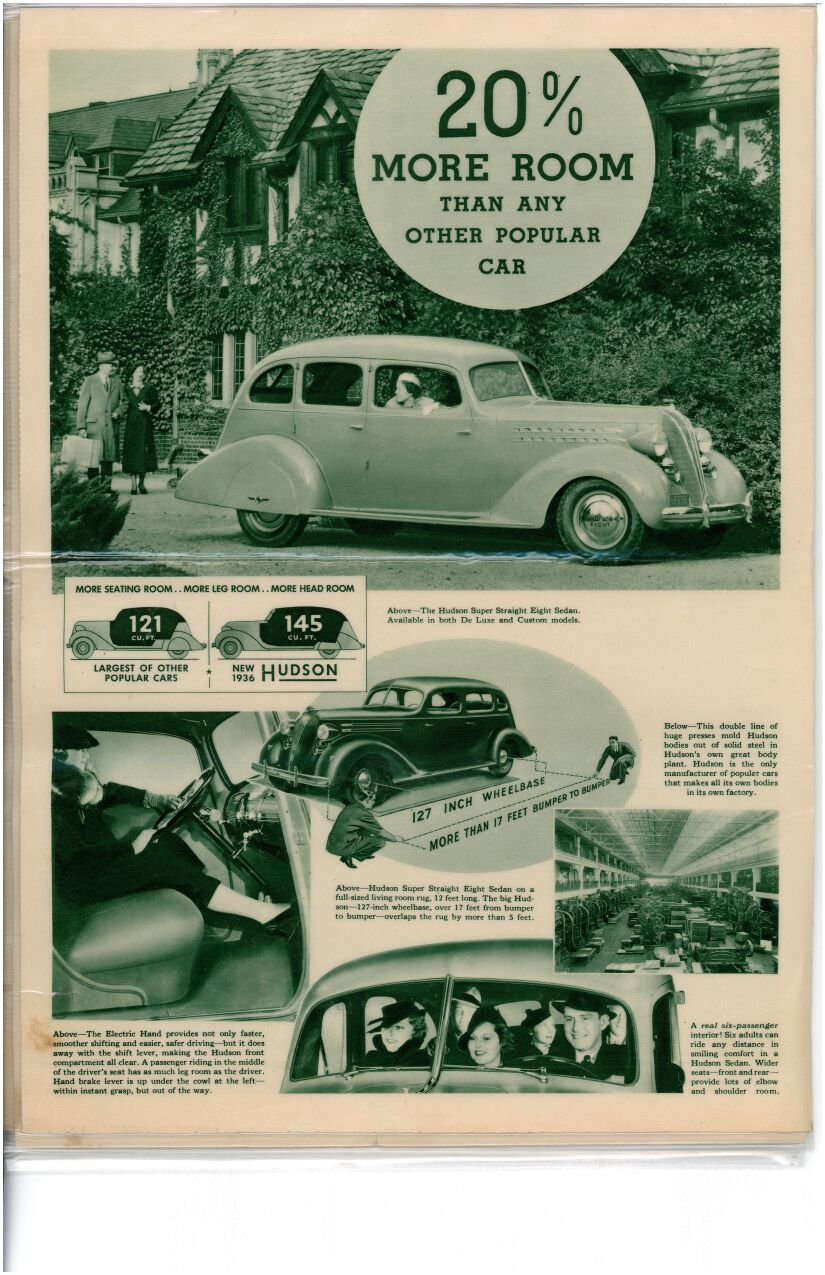 1936 Hudson Pictorial News Page 9